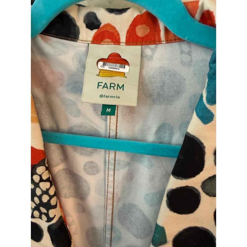 FARM RIO Mushroom Forest Canvas Dress M - Picture 2 of 14